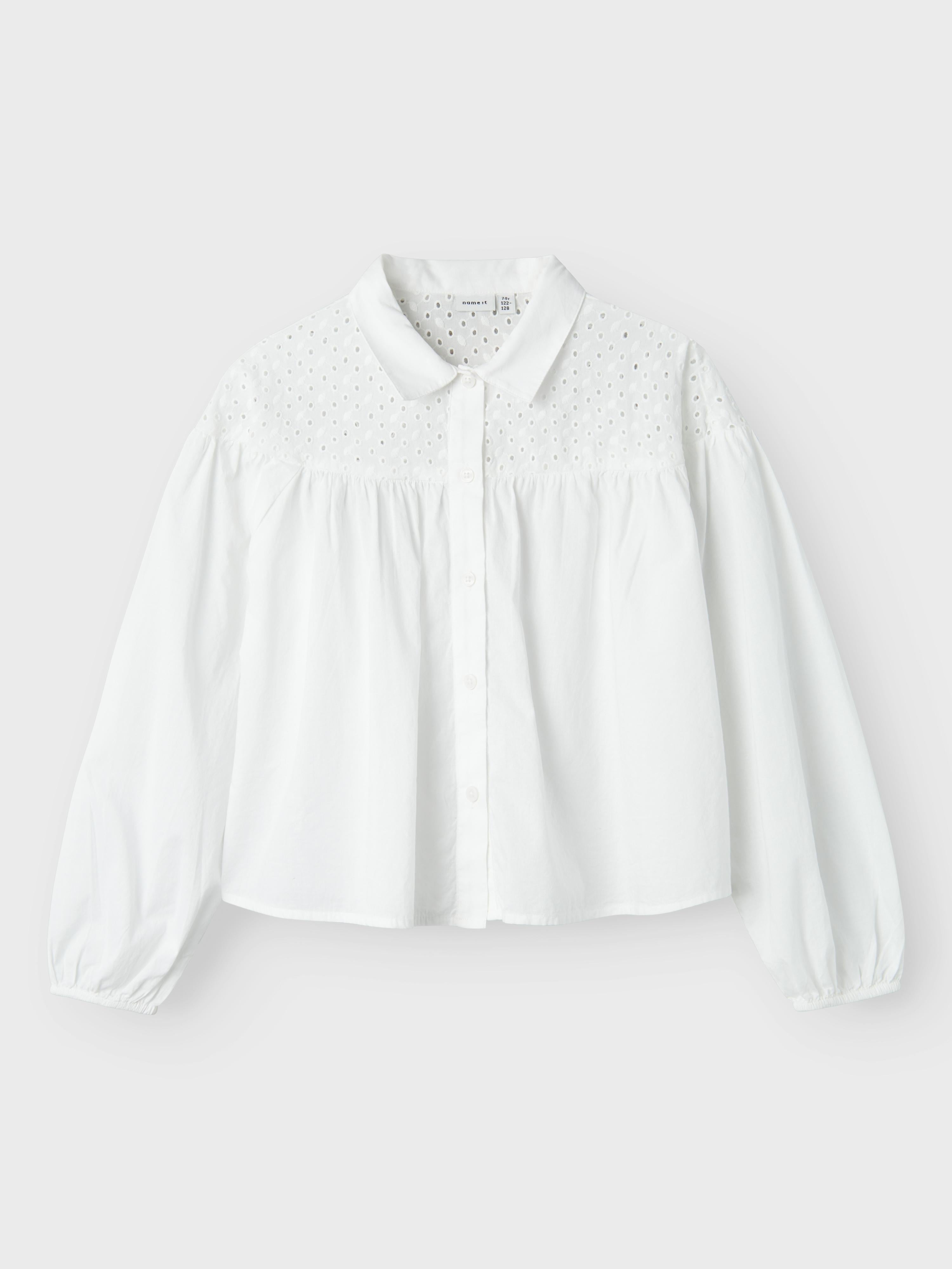 Name It camicia kids bianco in pizzo 13237457 BIANCO NAME IT 
