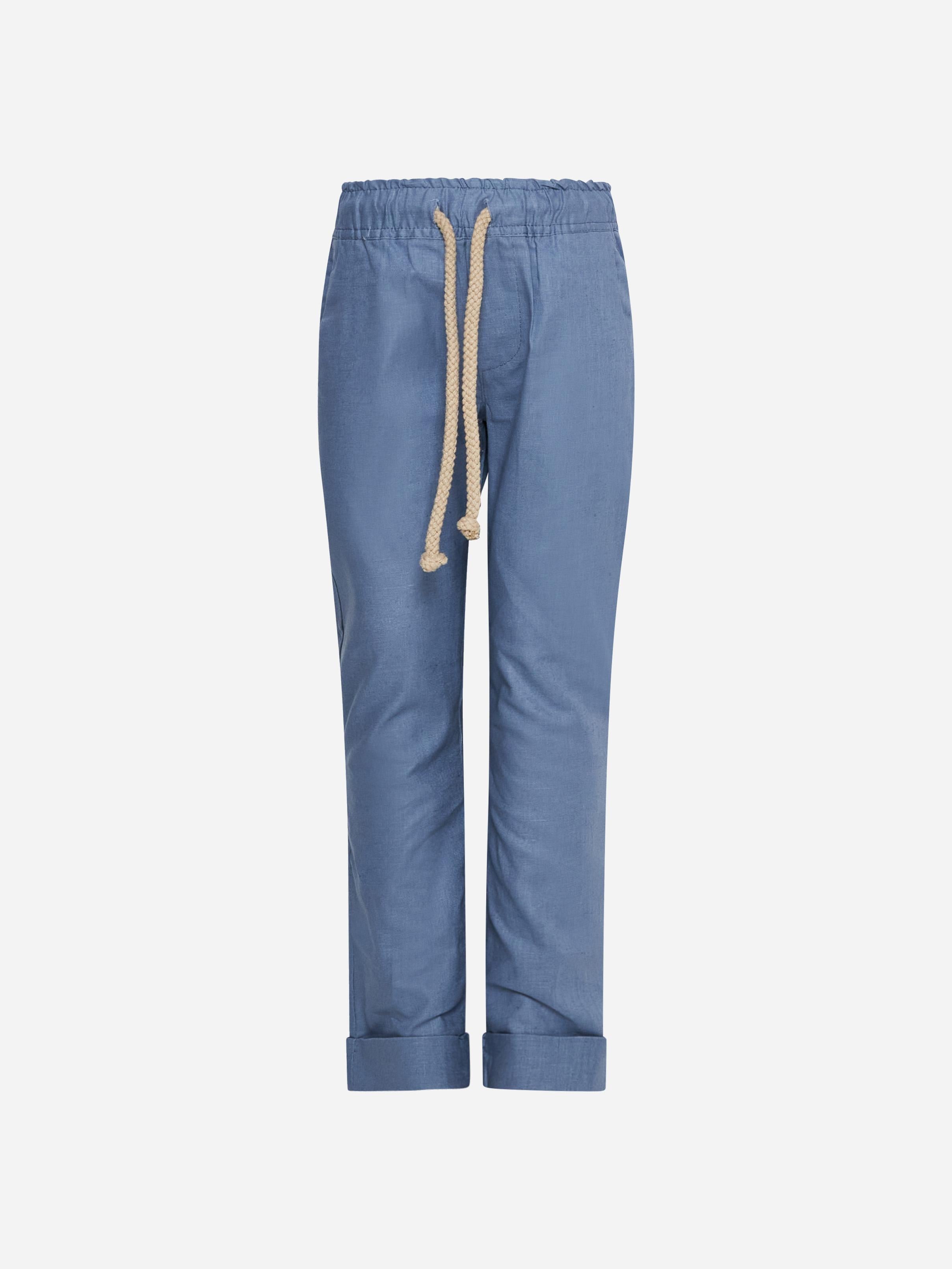Over/D Kids pantaloni celeste OK757SPN CELESTE OVER/D 