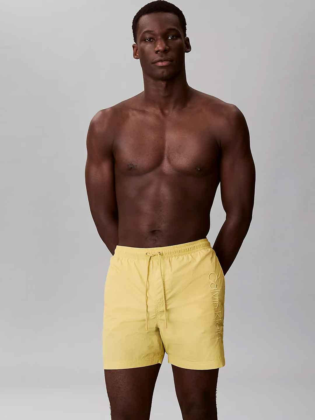 Calvin Klein costume giallo con logo giallo LV00N61029 8Y7 GIALLO CALVIN KLEIN 