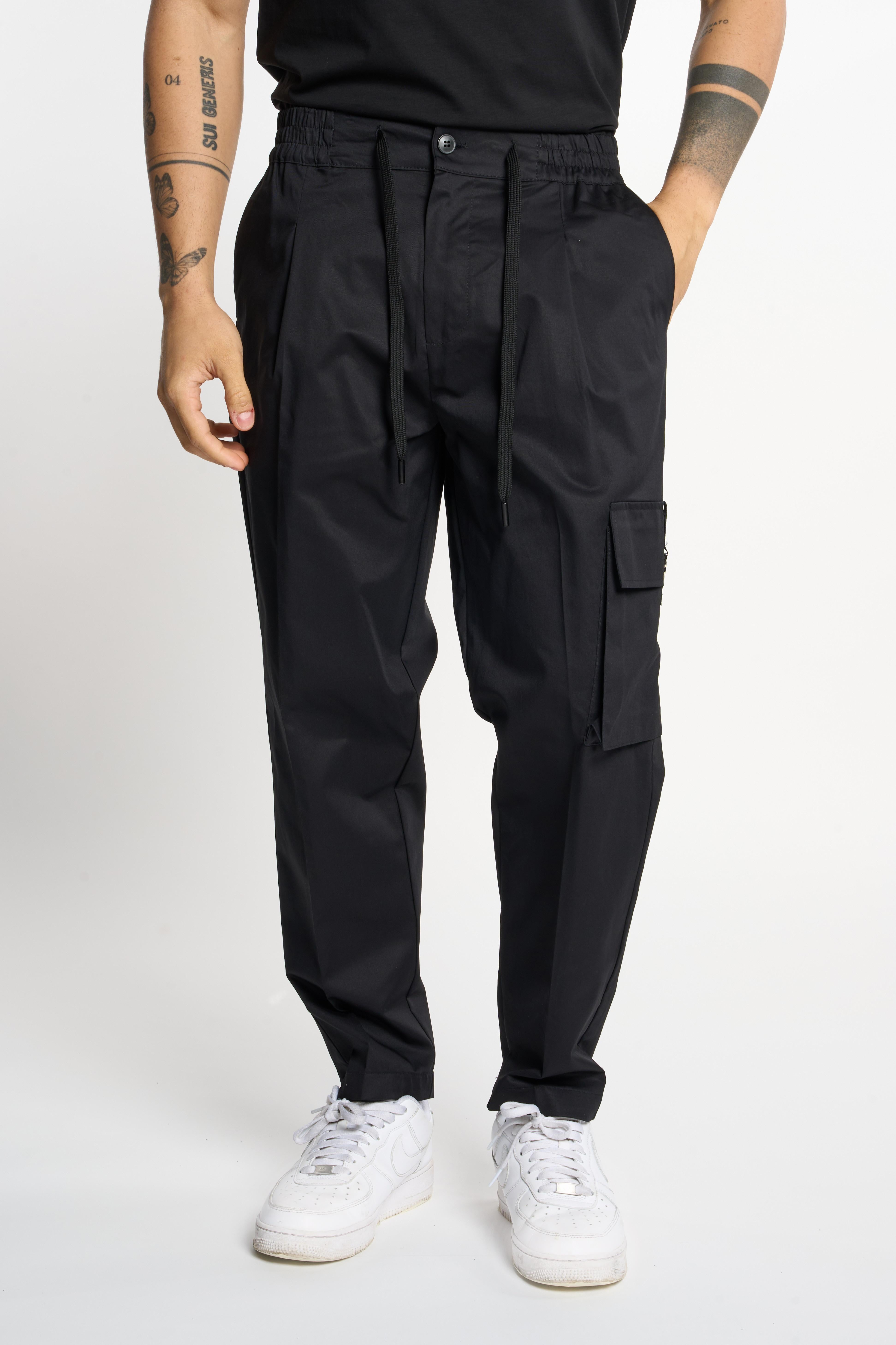 Gavroche pantaloni nero con chiave 2053 NERO GAVROCHE 