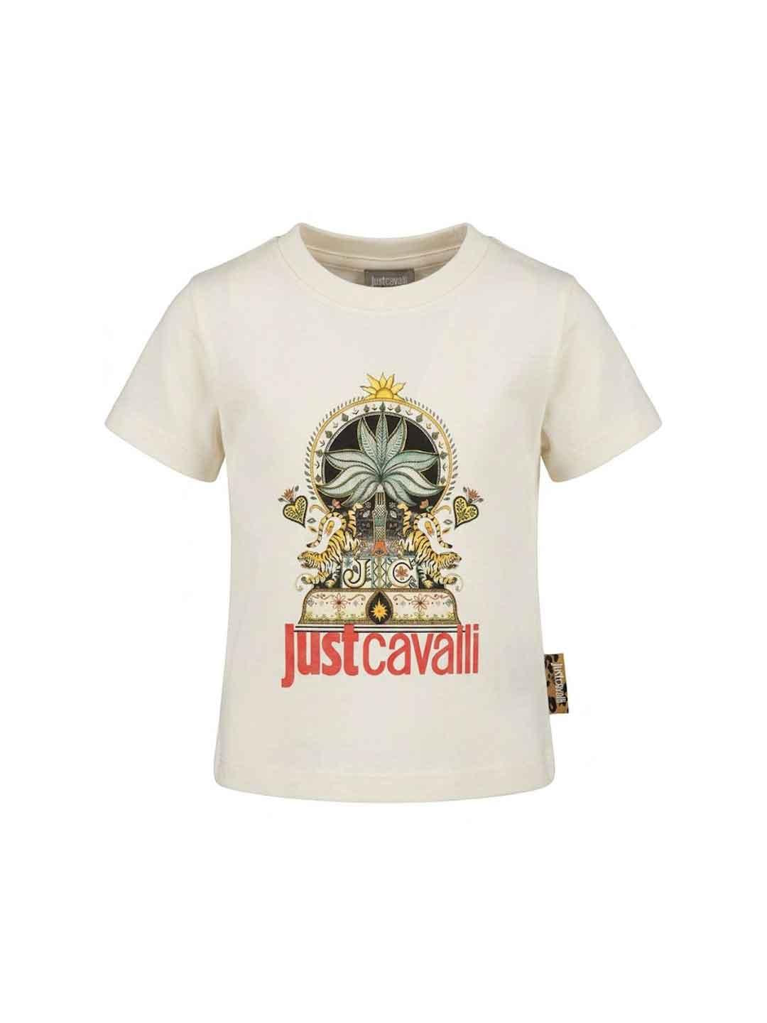 Just Cavalli t-shirt kids panna con stampa 2-6 anni 26107 PANNA JUST CAVALLI 