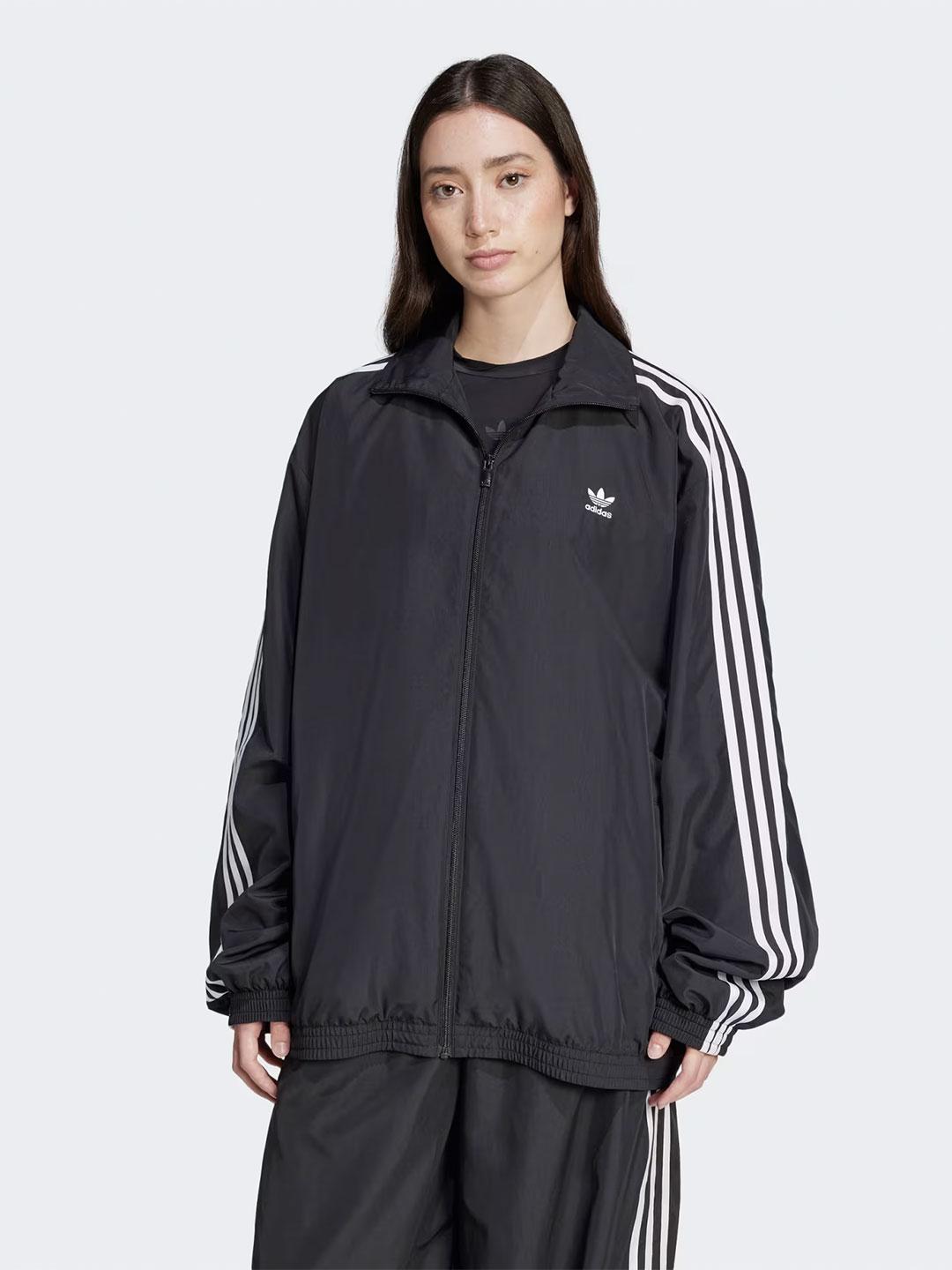Adidas felpa nero Oversize JD3392 NERO ADIDAS 
