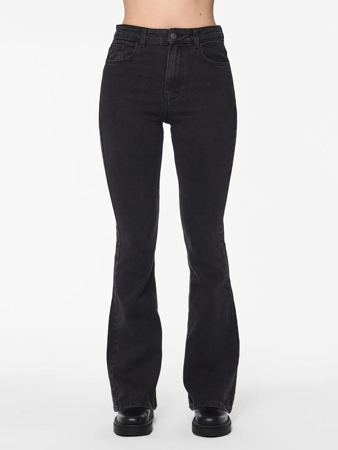 Pieces jeans nero a zampa 17111068 NERO PIECES 