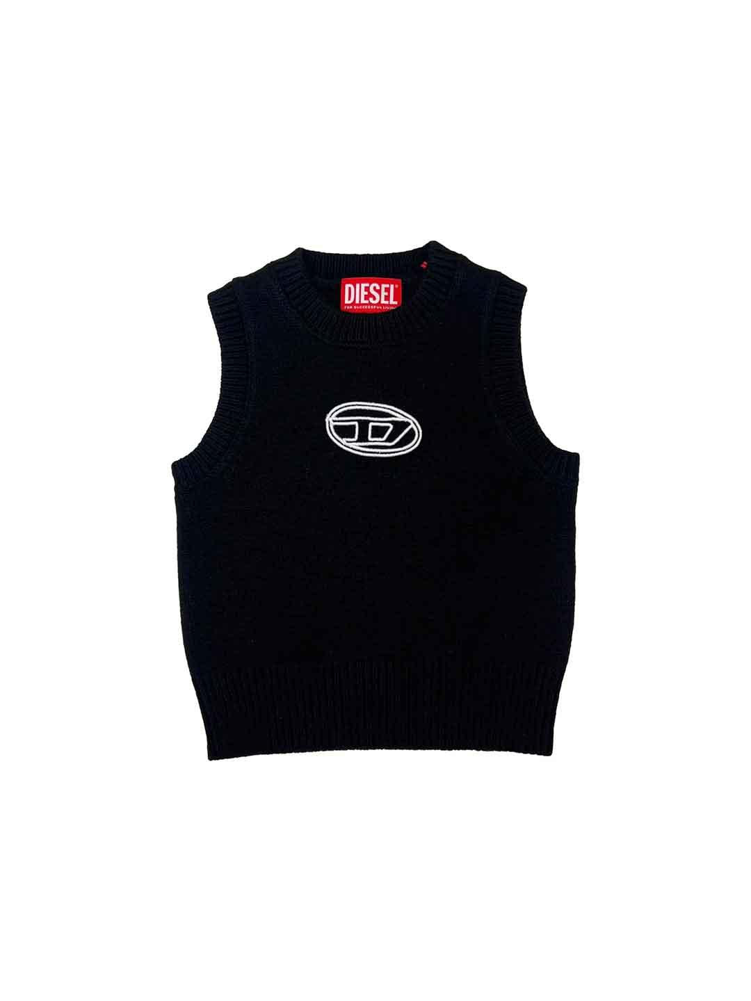 Diesel maglione nero smanicato J02437 KYAYX NERO DIESEL 