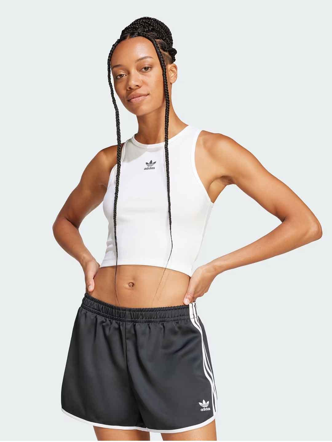 Adidas Essential Ribbed canotta bianco JC9007 BIANCO ADIDAS 