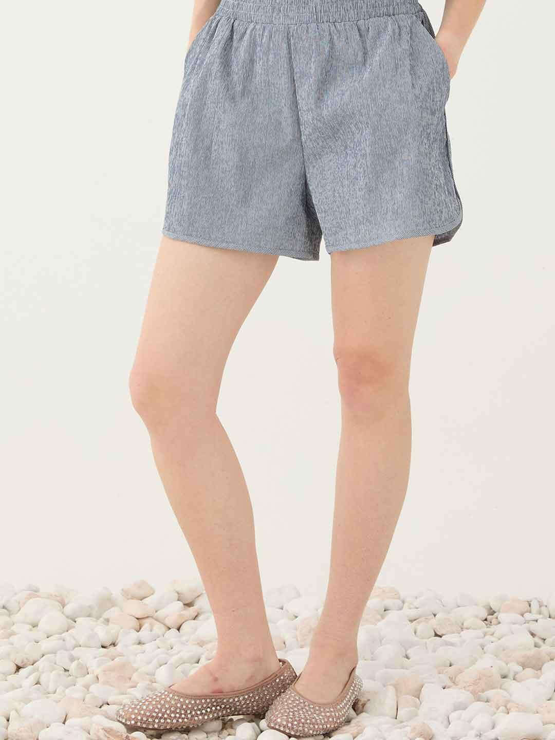Eleh shorts blu a righe SS260225 BLU ELEH 