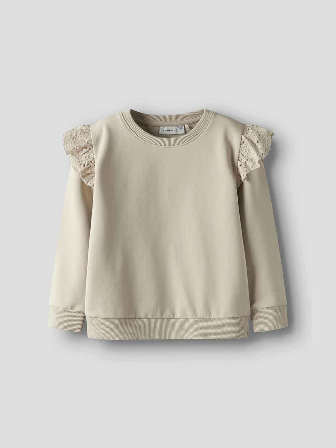 Name It felpa kids beige con volant 13249384 BEIGE NAME IT 