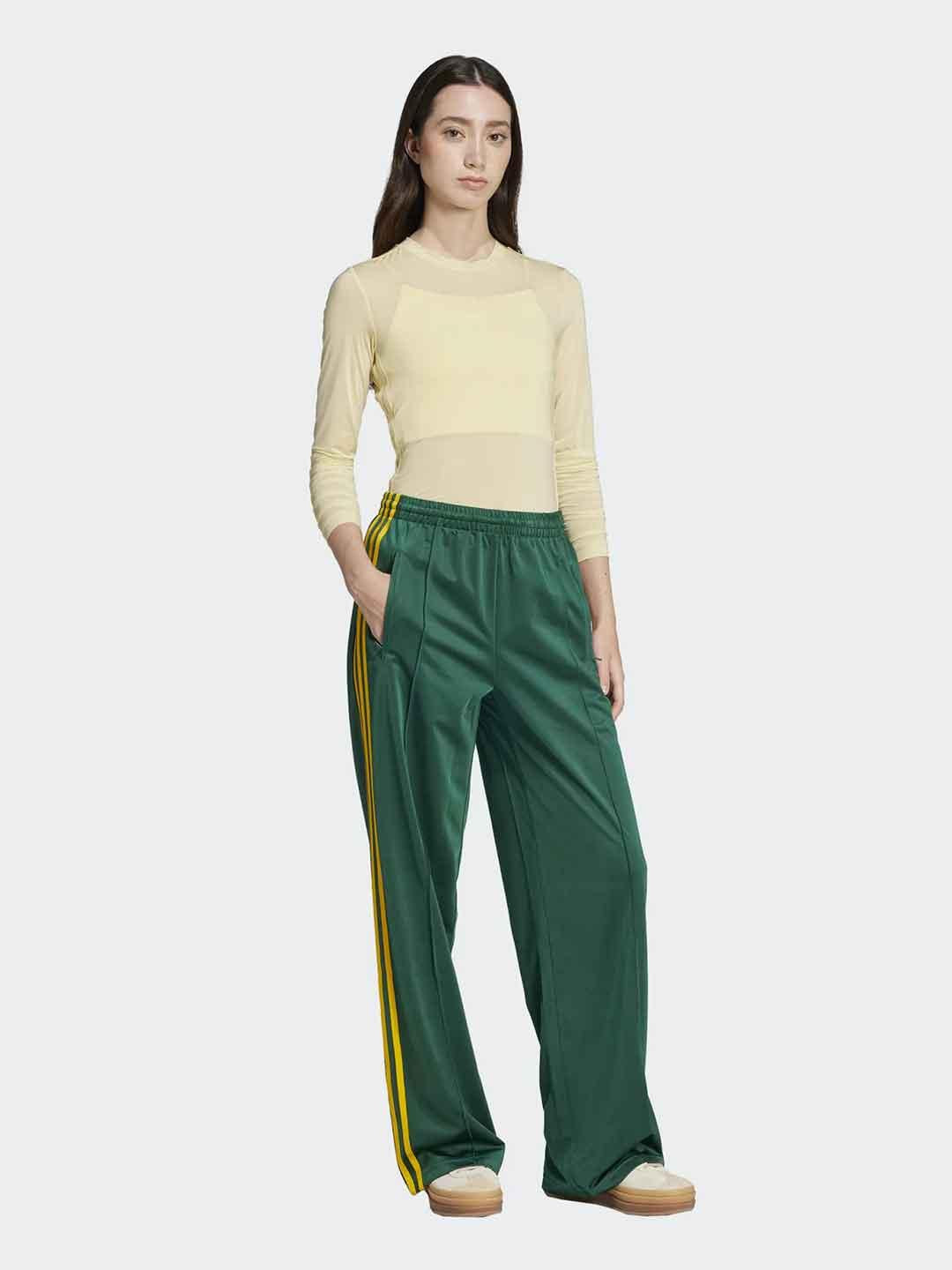 Adidas Adicolor pantaloni verde con bande gialle JP2314 VERDE ADIDAS 