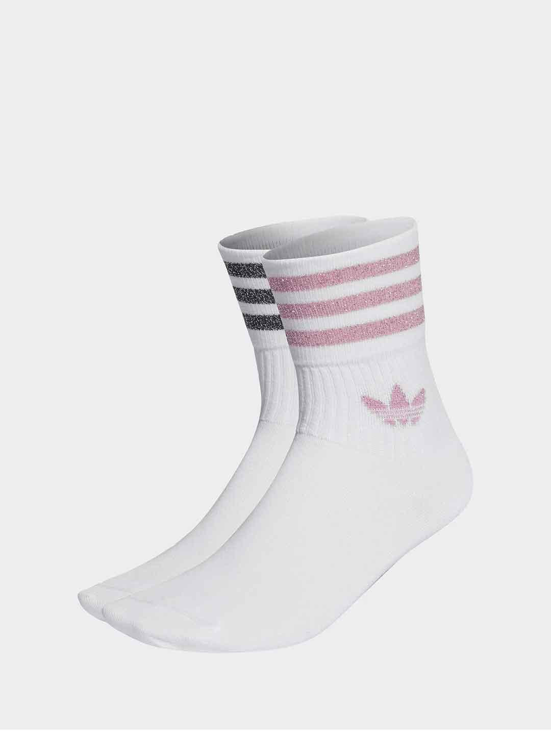 Adidas calzini bianco con glitter HK0301 BIANCO ADIDAS 