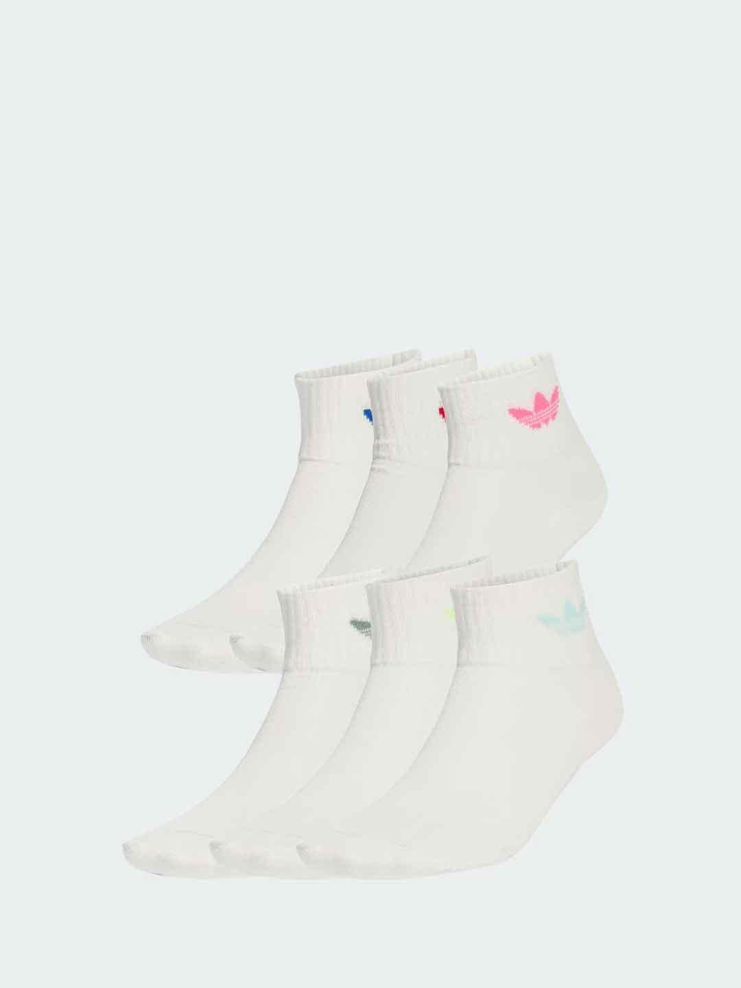 Adidas calzini kids bianco 6 paia JW2939 BIANCO ADIDAS 