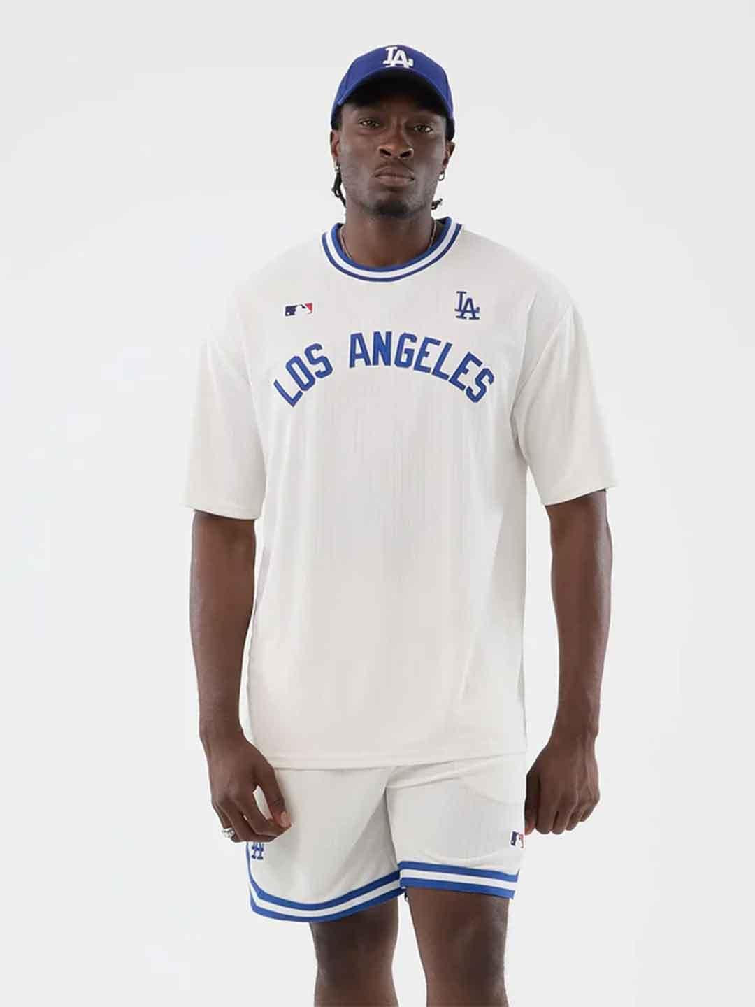 New Era t-shirt bianco e blu LA 60856207 BIANCO NEW ERA 