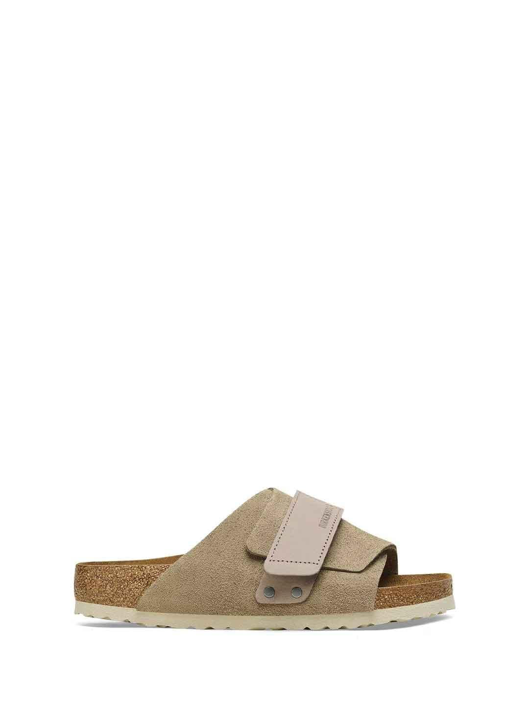 Birkenstock Kyoto sandali beige in Nabuk 1015573 BEIGE BIRKENSTOCK 