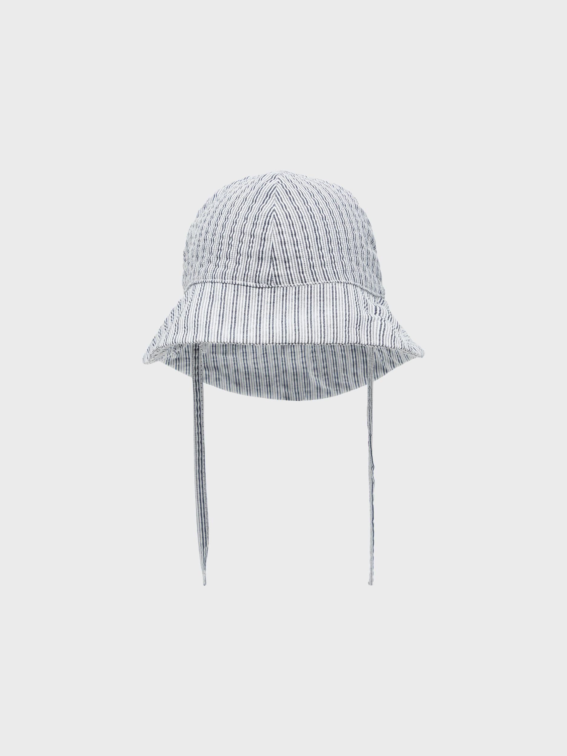 Name It cappello da sole a righe bianco e blu neonati 13214188- BLU NAME IT 