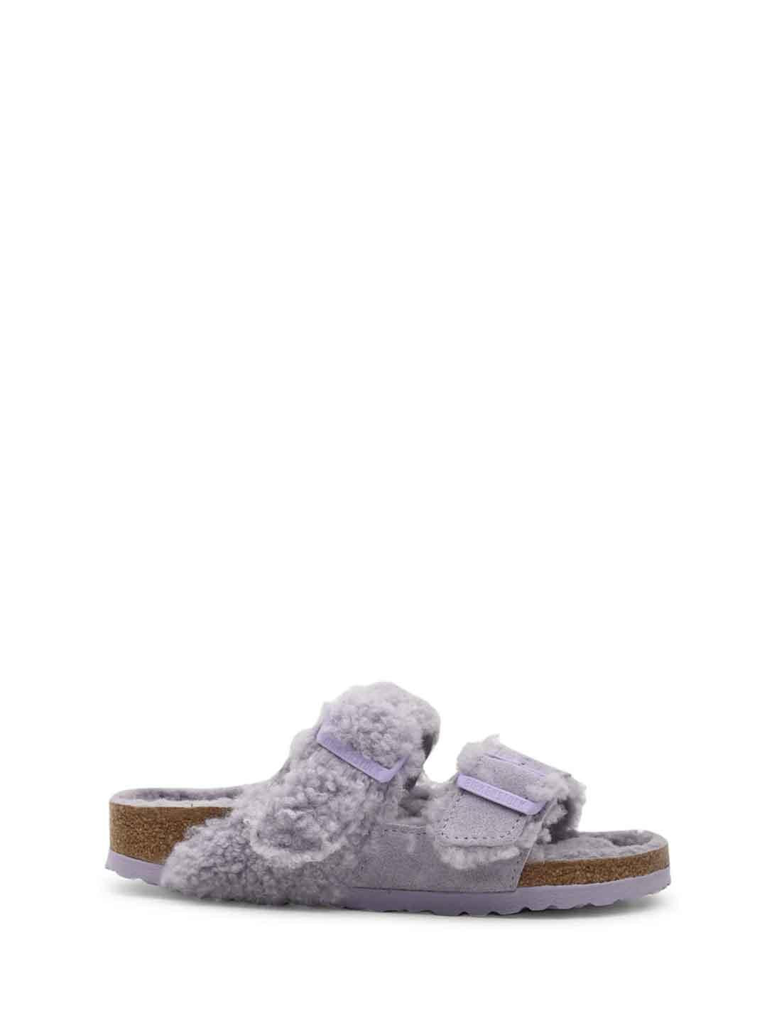 Birkenstock Arizona sandali lilla con pelliccia 1025497 LILLA BIRKENSTOCK 