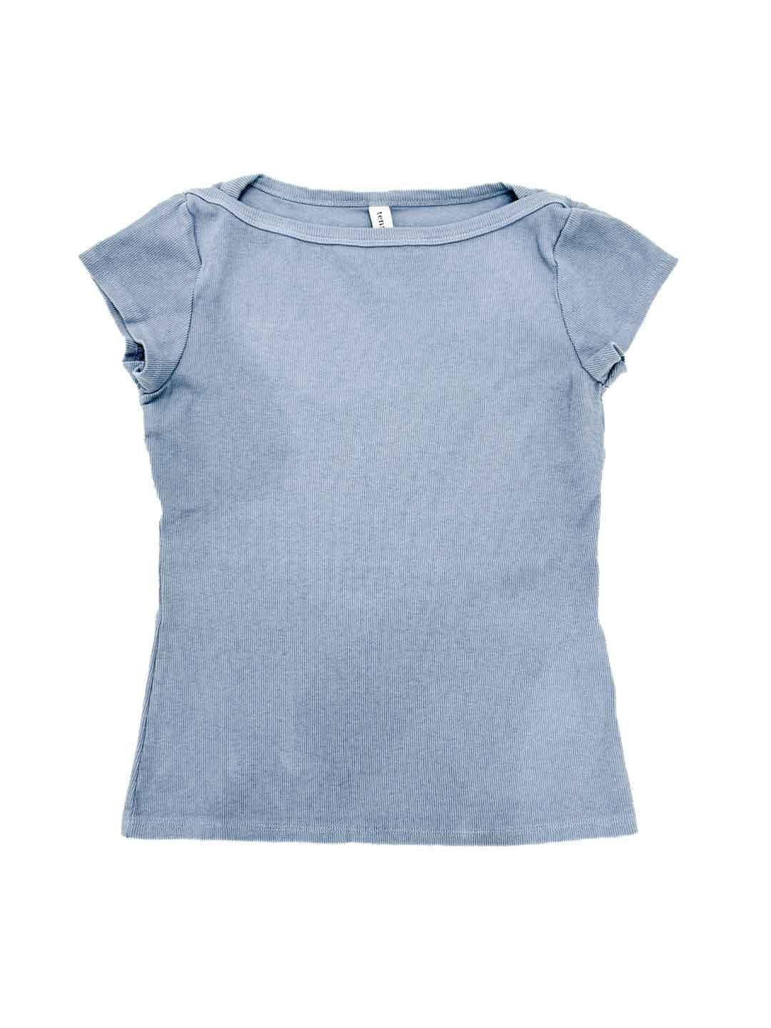 Tensione In t-shirt azzurro a coste 21004 AZZURRO TENSIONE IN 