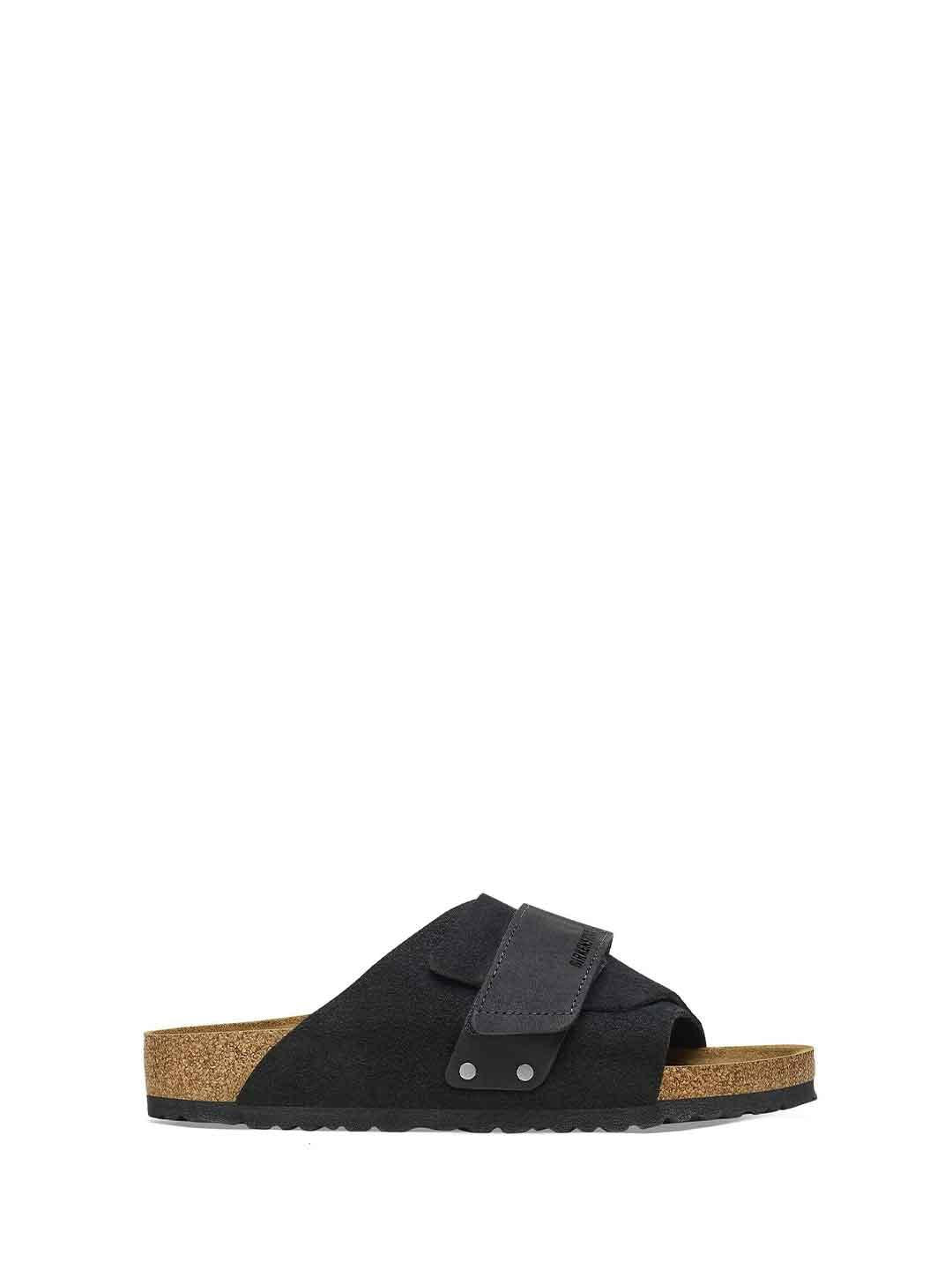 Birkenstock Kyoto sandali nero in Nabuk 1022566 NERO BIRKENSTOCK 