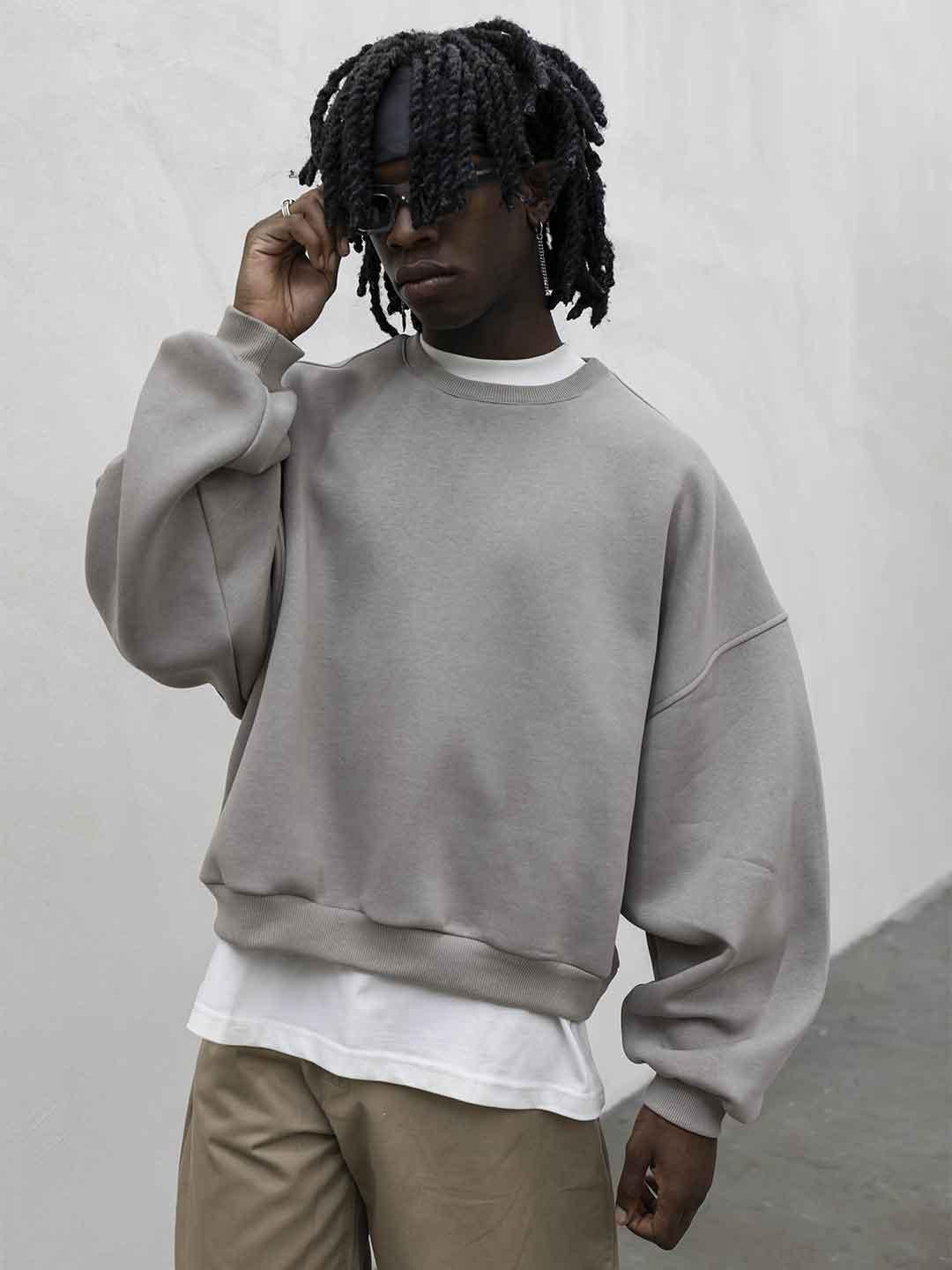 Present Day felpa beige girocollo PRS073 BEIGE PRESENT DAY 