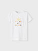 Name It t shirt bianca con stampa neonati