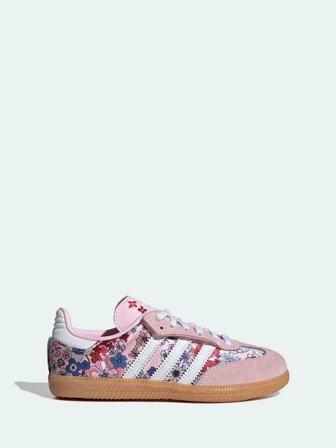 Adidas Samba OG sneakers kids rosa con fiori 28-35 JQ2007 ROSA ADIDAS 