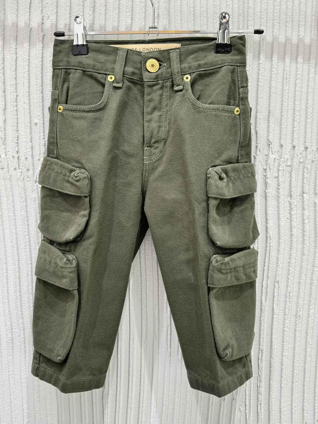 Yes London t-pantalone kids verde cargo JR3093-P VERDE YES LONDON 