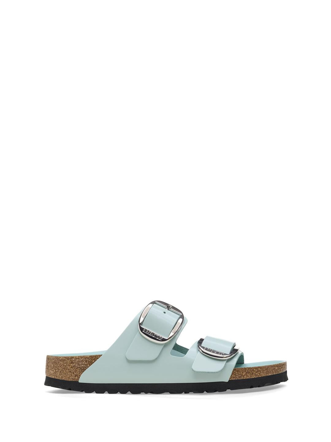 Birkenstock Arizona Big Buckle standali verde con fibbia in argento 1026495 VERDE BIRKENSTOCK 