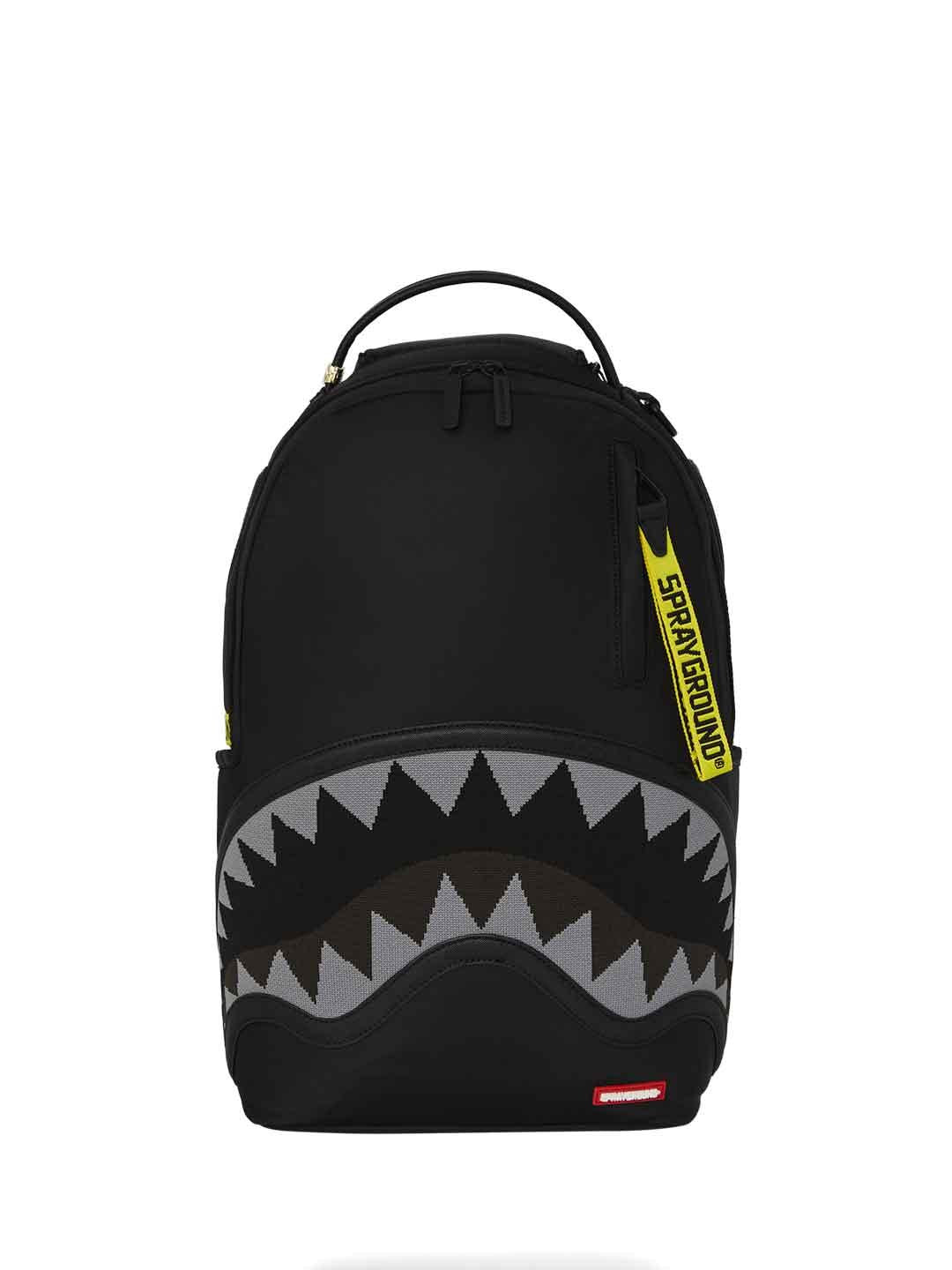 Sprayground  Yellow Tape DLX zaino nero in Nylon 910B7736NSZ NERO SPRAYGROUND 