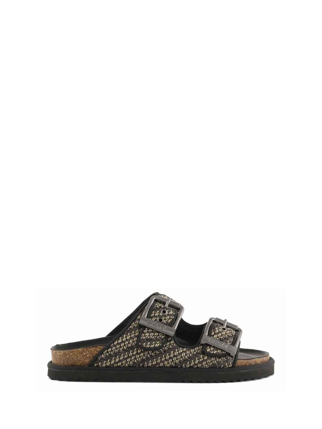 Colors Of California Slofiw sandali nero in rafia BIOW600 NERO COLORS OF CALIFORNIA 