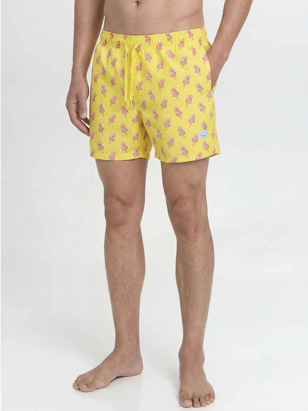 Jack & Jones costume giallo stampa gelati 12291426 GIALLO JACK & JONES 