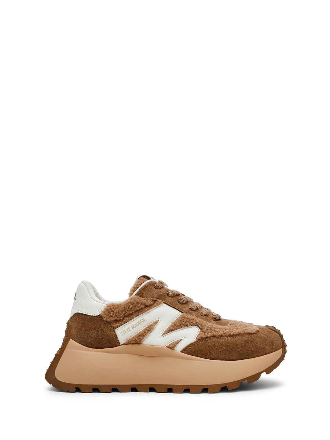 Steve Madden Supercampo-F snakers cuoio con pelliccia SUPERCAMPO-F CUOIO STEVE MADDEN 