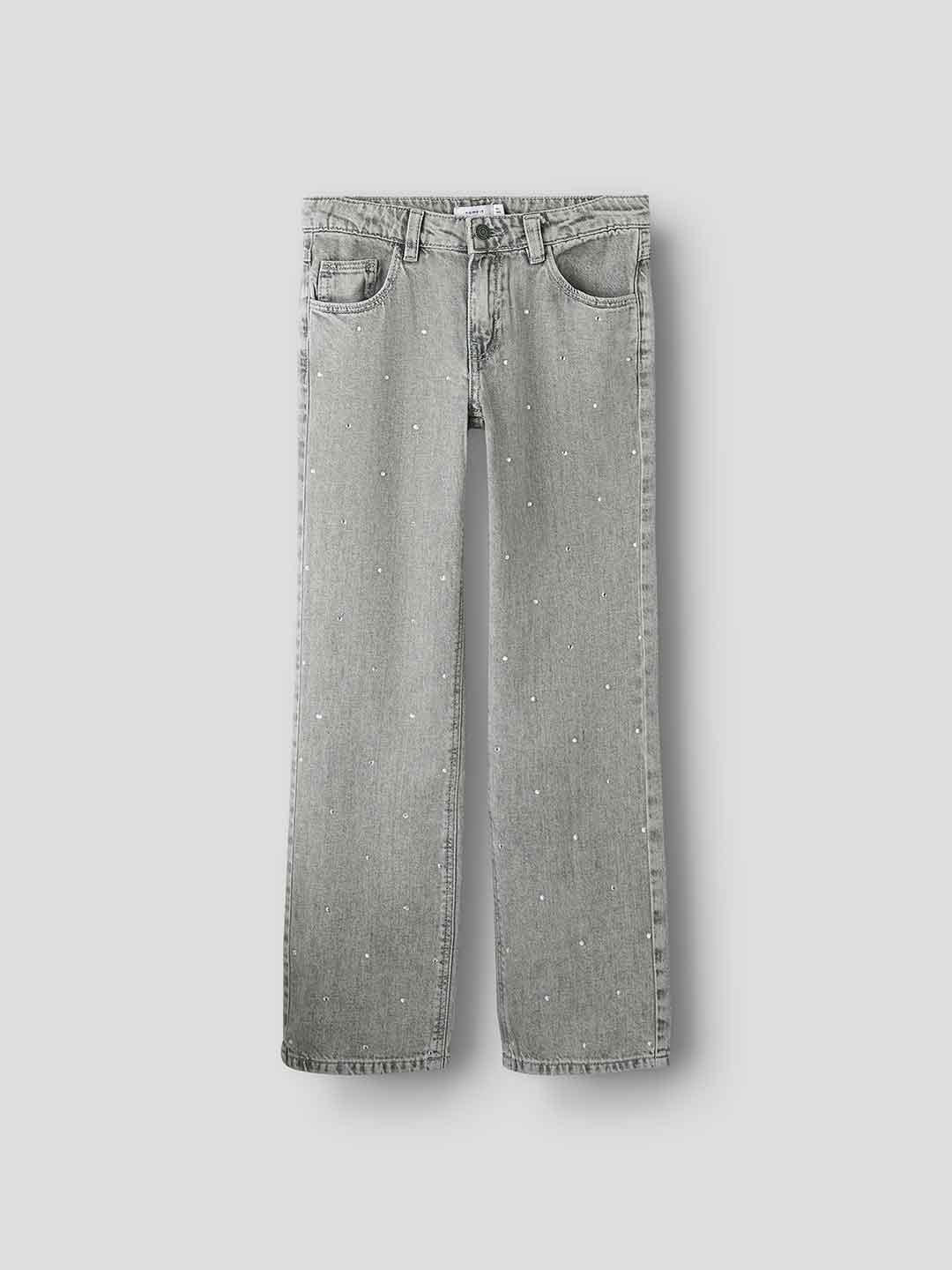 Name It jeans kids grigio con strass 13218358 GRIGIO NAME IT 
