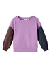 Name It felpa kids lilla color block