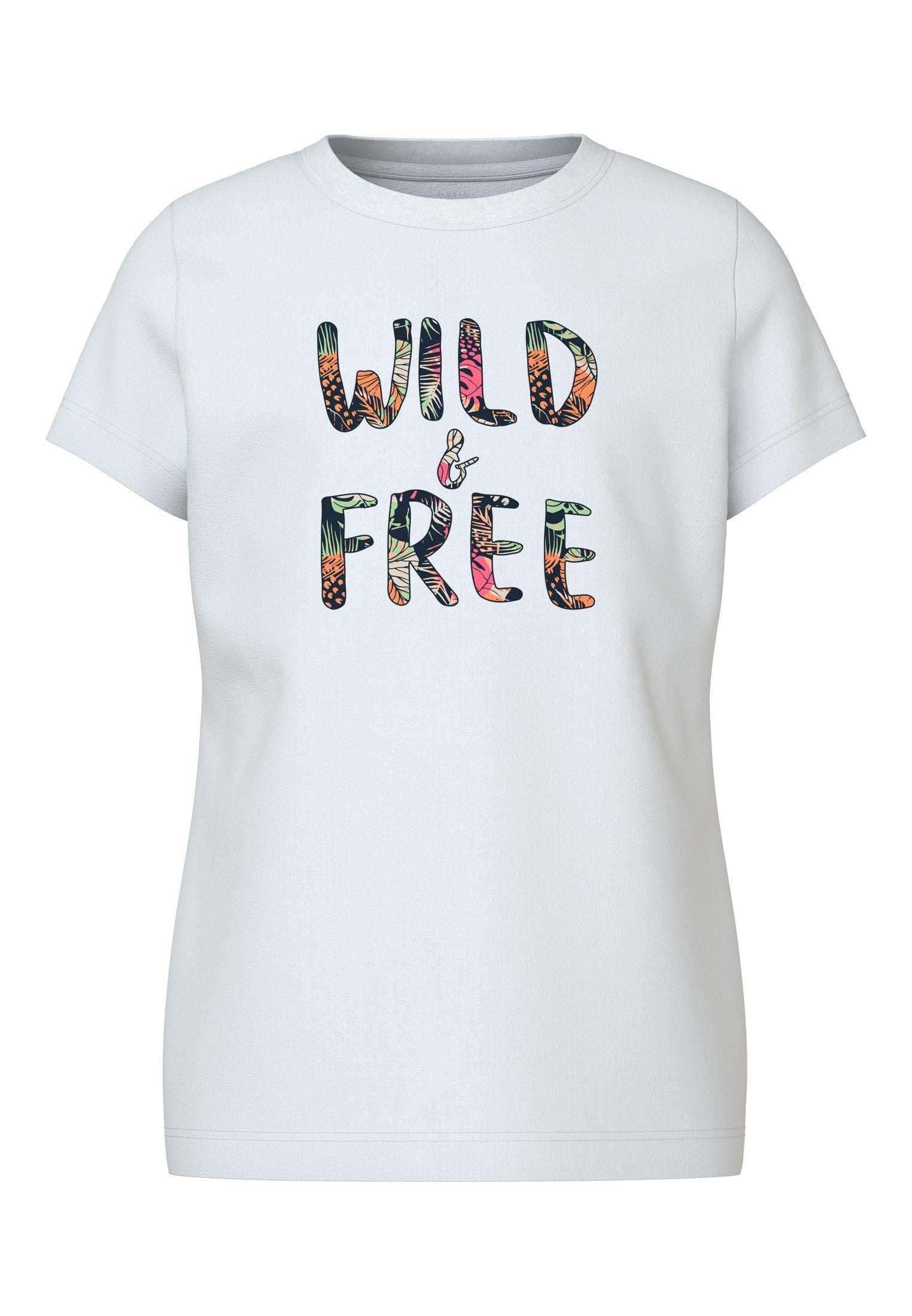 Name It t-shirt kids bianco wild & free 13241652 BIANCO NAME IT 