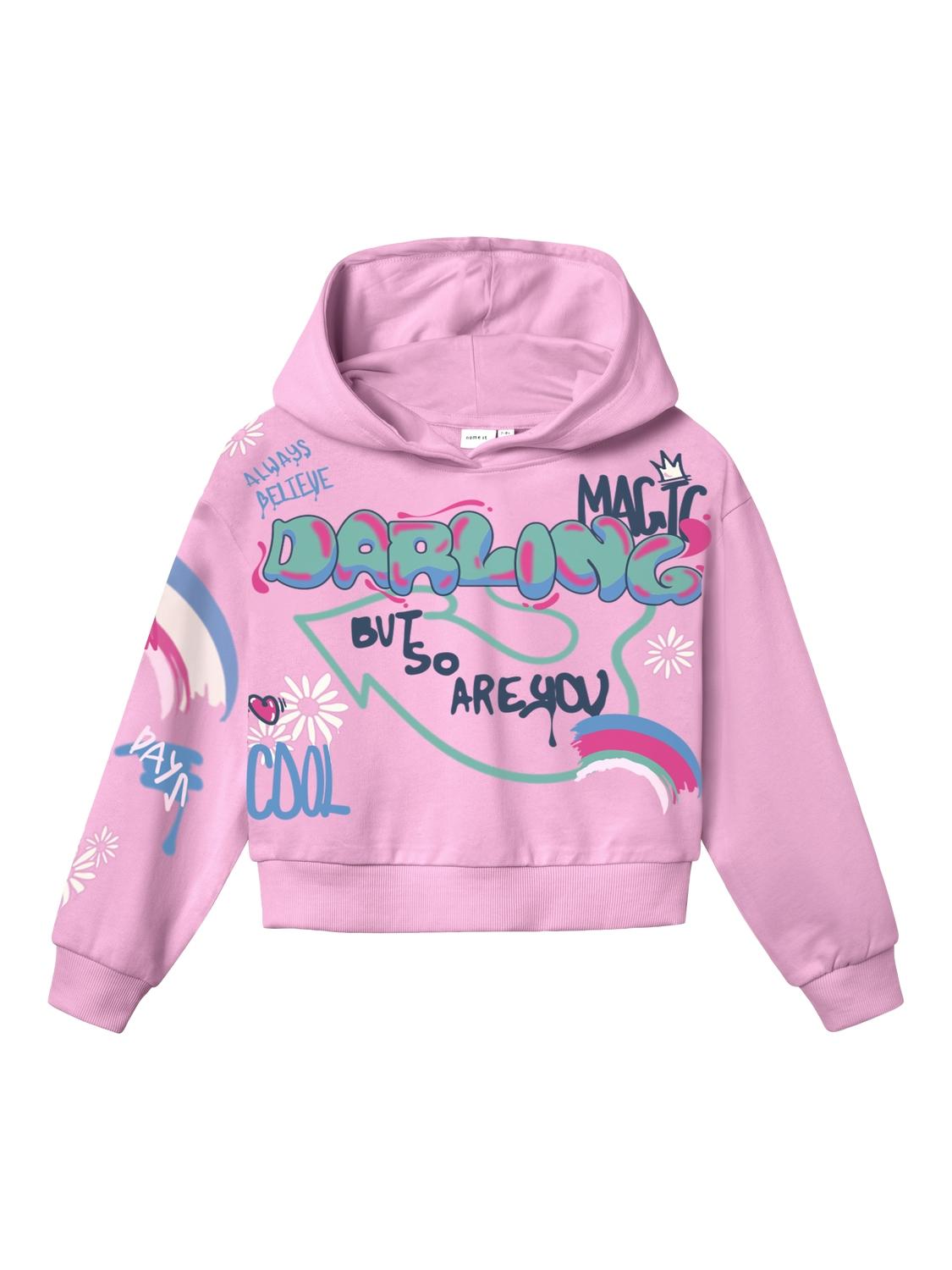 Name It felpa kids rosa con grafiche multicolor 13222456 ROSA NAME IT 