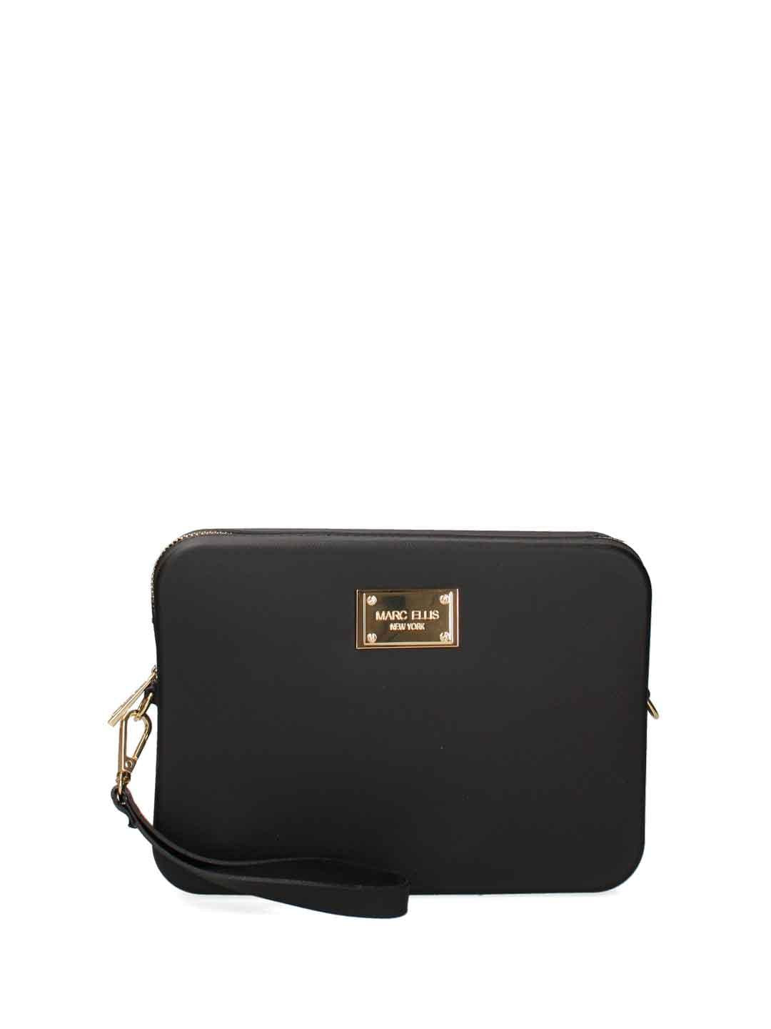 Marc Ellis Flat Flowe 25 borsa nero e oro FLAT FLOWE 25 O NERO MARC ELLIS 