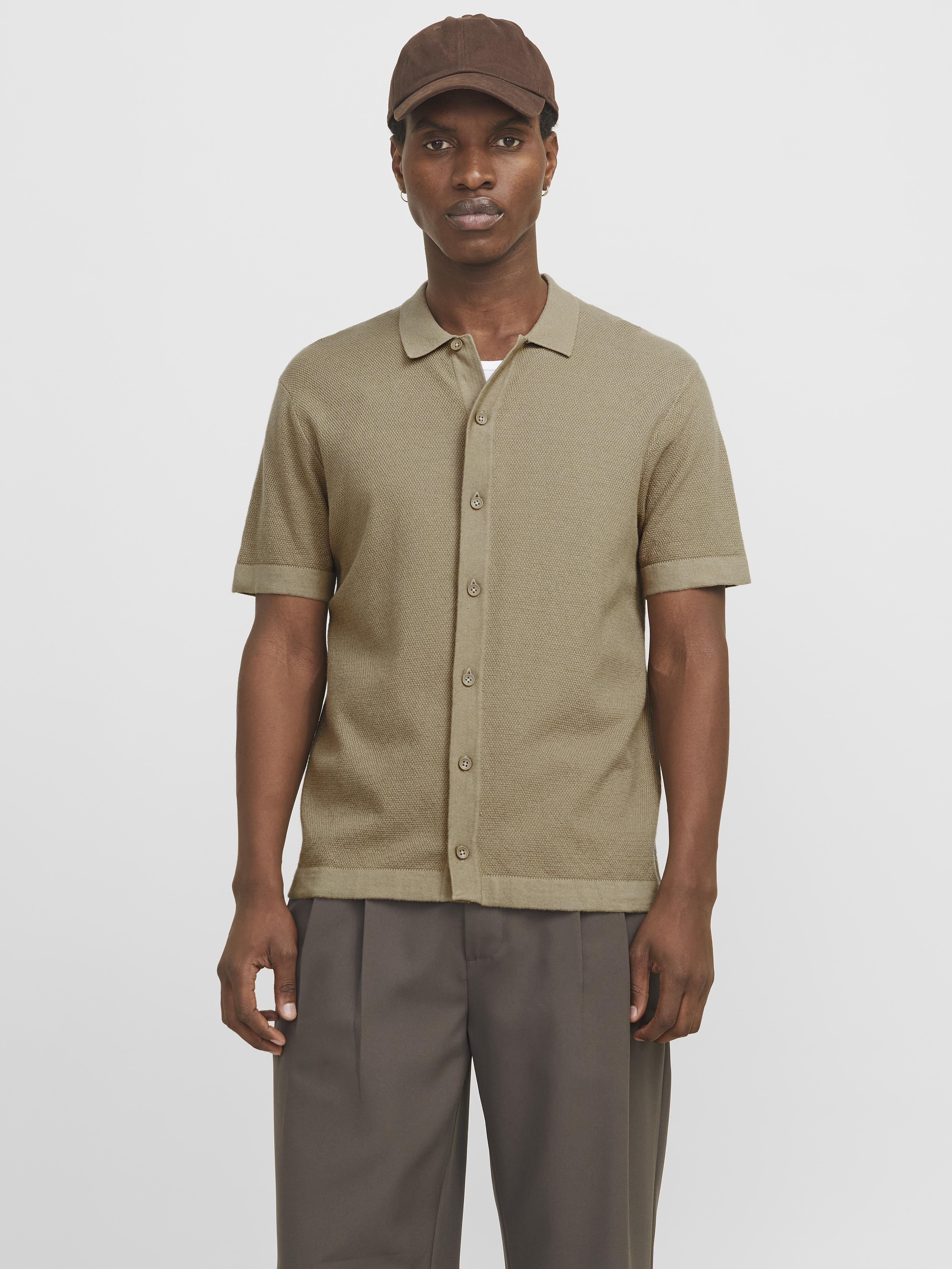Jack & Jones polo beige con bottoni 12268220 BEIGE JACK & JONES 