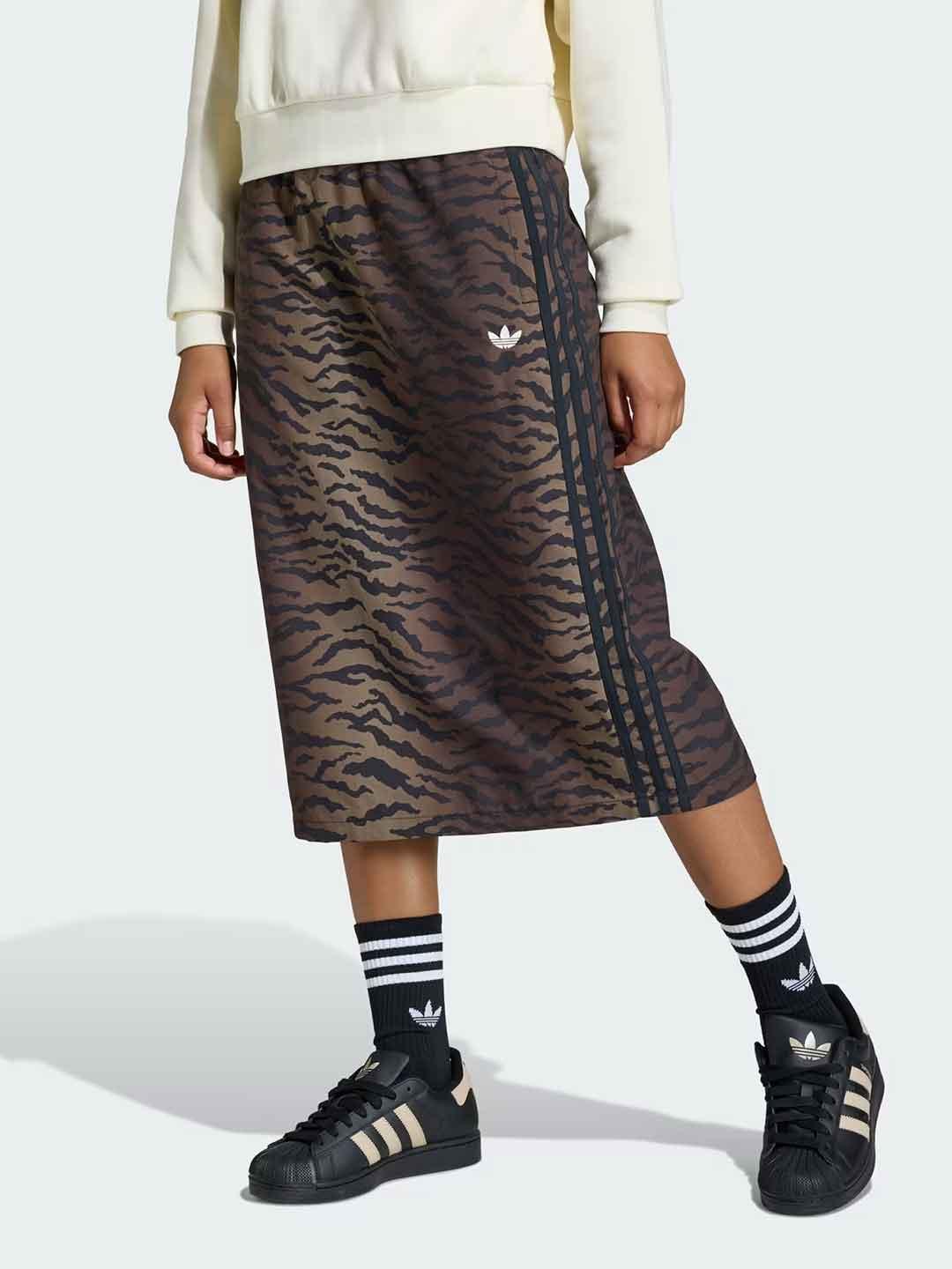 Adidas gonna kids marrone animalier KD3202 MARRONE ADIDAS 