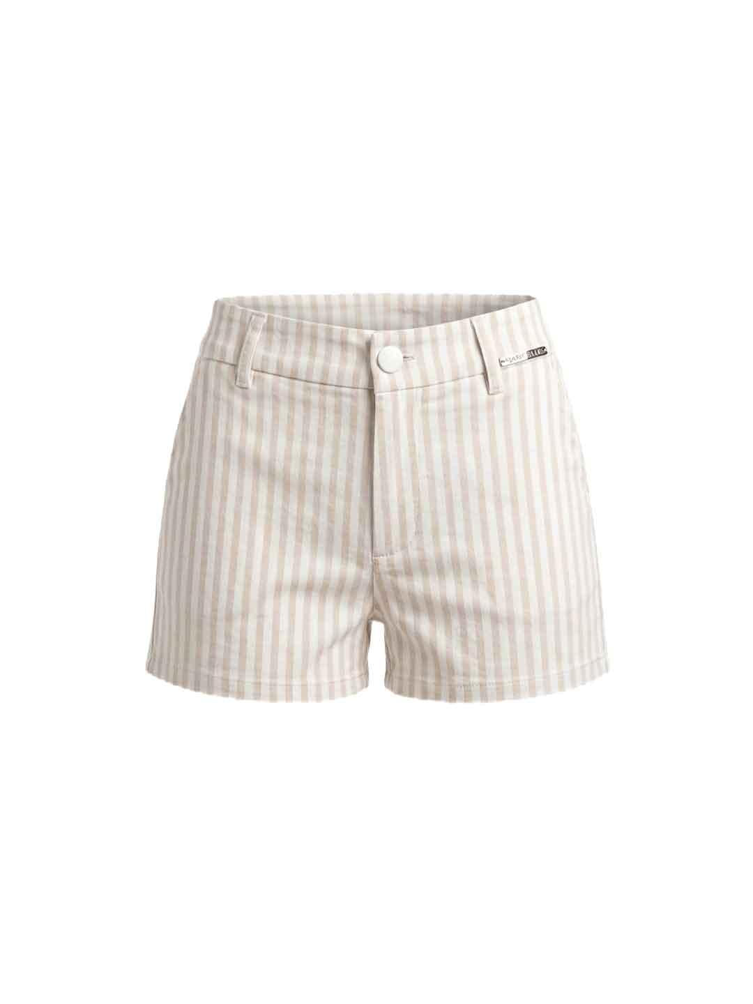 Marc Ellis shorts kids beige a righe 4-16 anni JMJSO03300 BEIGE MARC ELLIS 