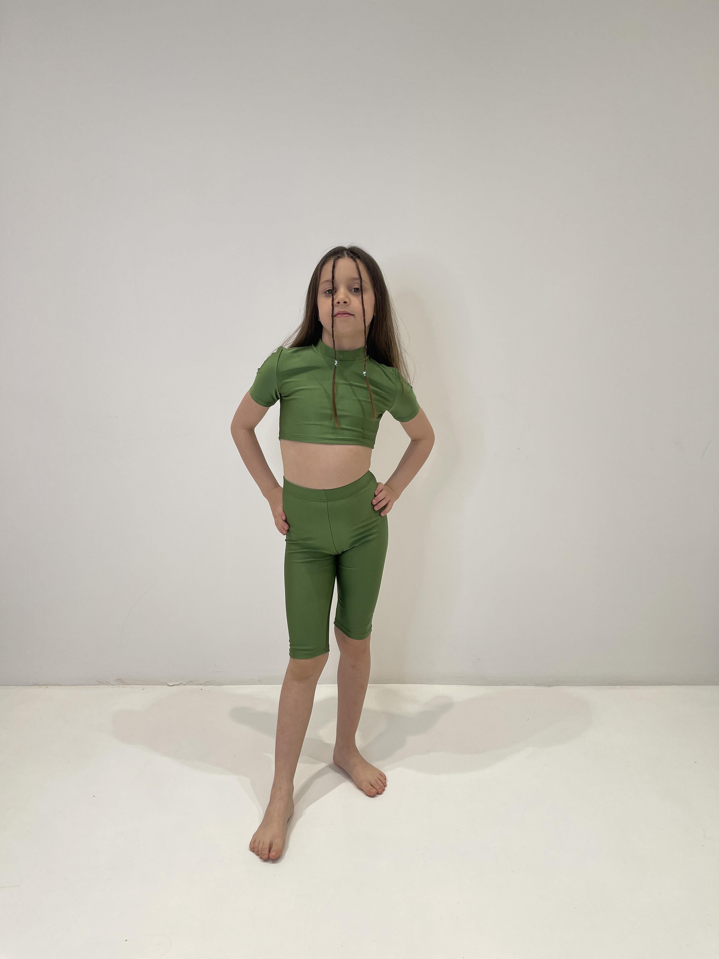 Island Coco leggings kids verde ciclista AB-ICJ10 VERDE ISLAND COCO 