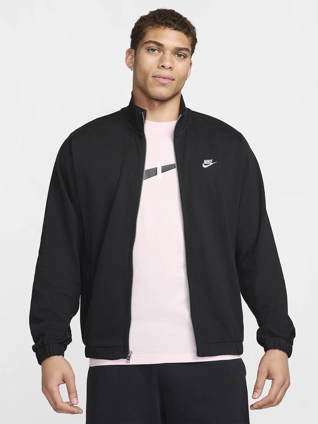 Nike felpa nero con zip FQ3426-010 NERO NIKE 