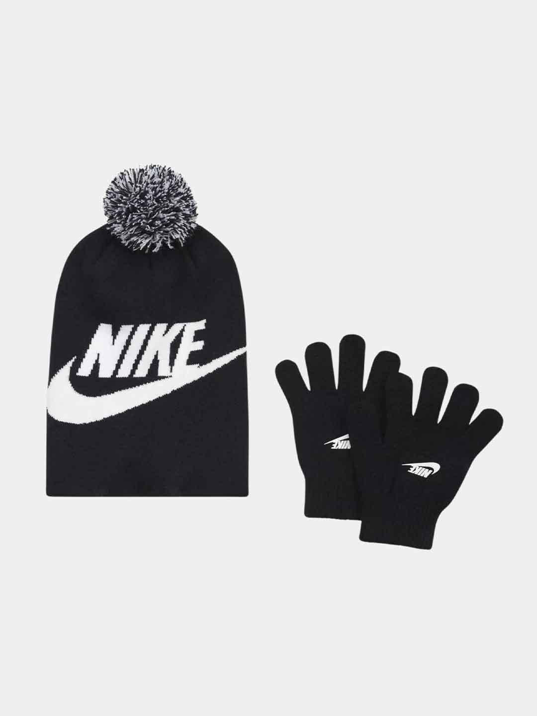 Nike set kids nero cappello e guanti 9A2695-023 NERO NIKE 