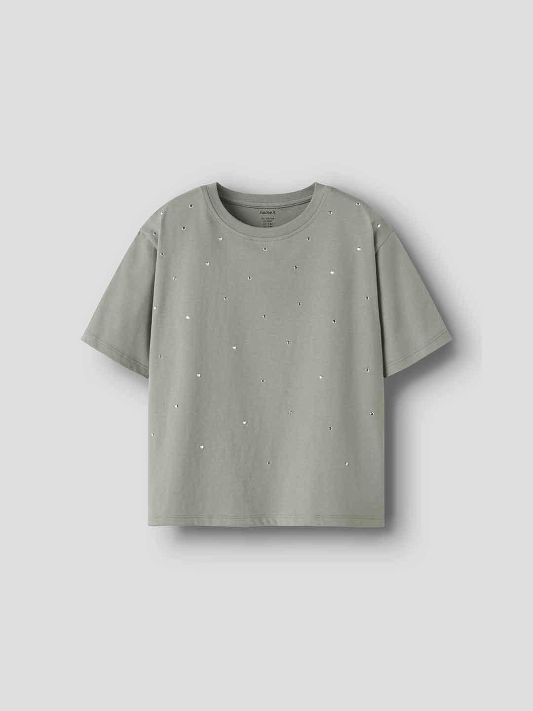 Name It t-shirt kids verde con strass - €15.00