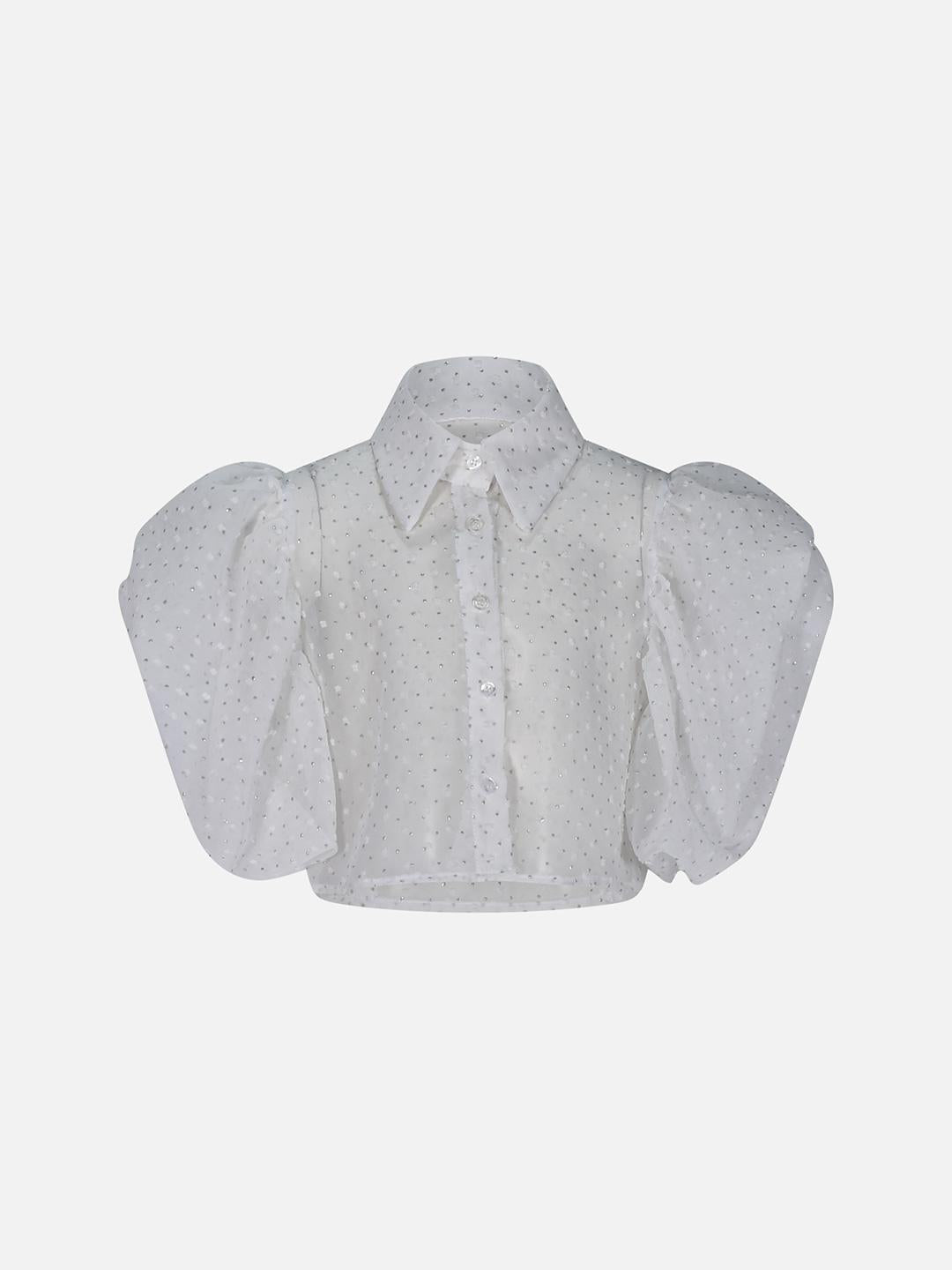 Marc Ellis camicia kids bianco crop 1446 BIANCO MARC ELLIS 