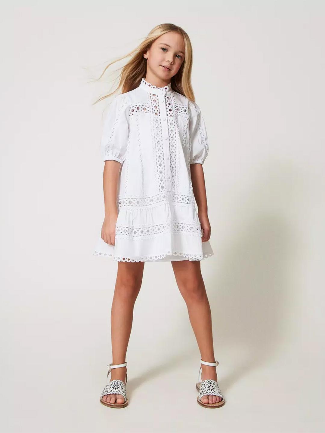 Twinset abito kids bianco 2410 BIANCO TWINSET 