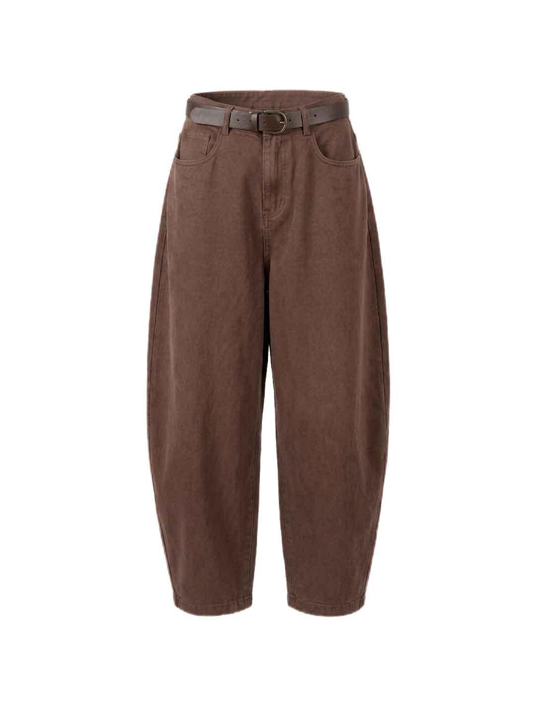 Motel pantaloni marrone con cintura PE264202 MARRONE MOTEL 