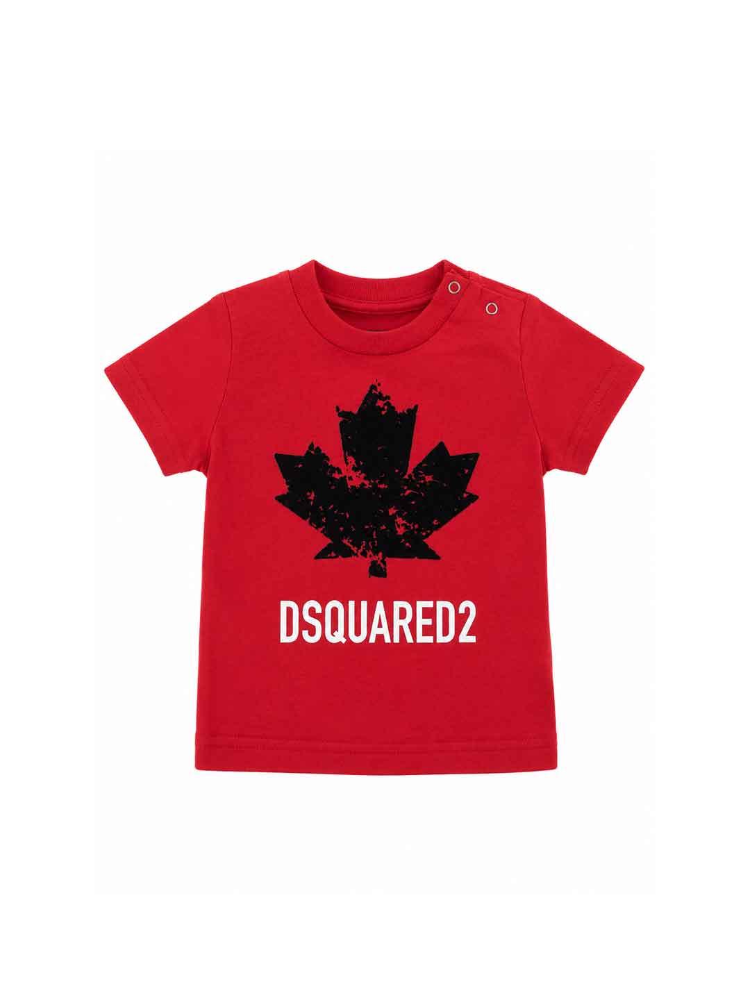 Dsquared 2 t-shirt kids rosso 3-36 mesi DQ3112 D00XM ROSSO DSQUARED 2 