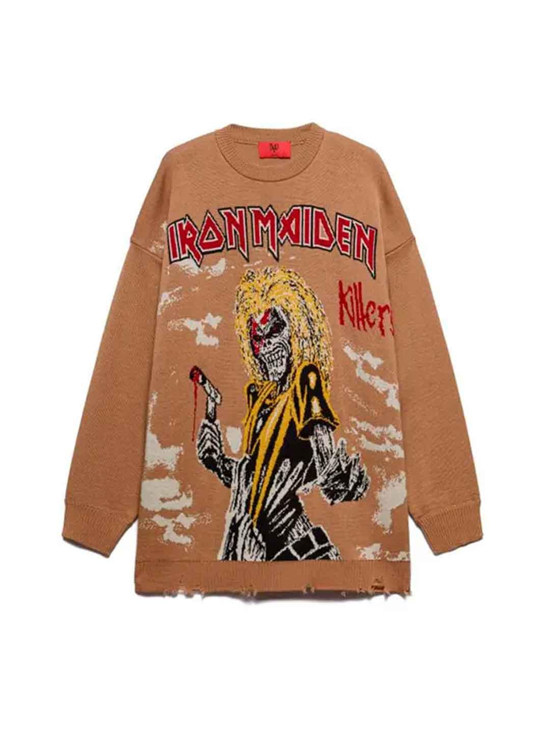 Aniye By maglione beige Iron Maiden I58 181023 BEIGE ANIYE BY 