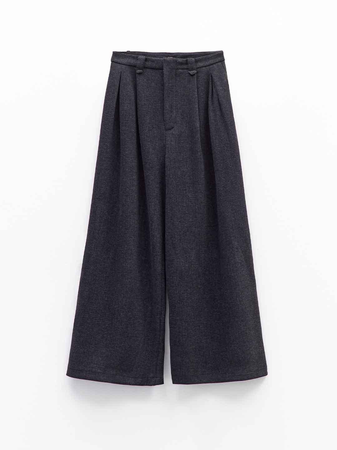 Eleh pantaloni nero con pinces 0234 NERO ELEH 