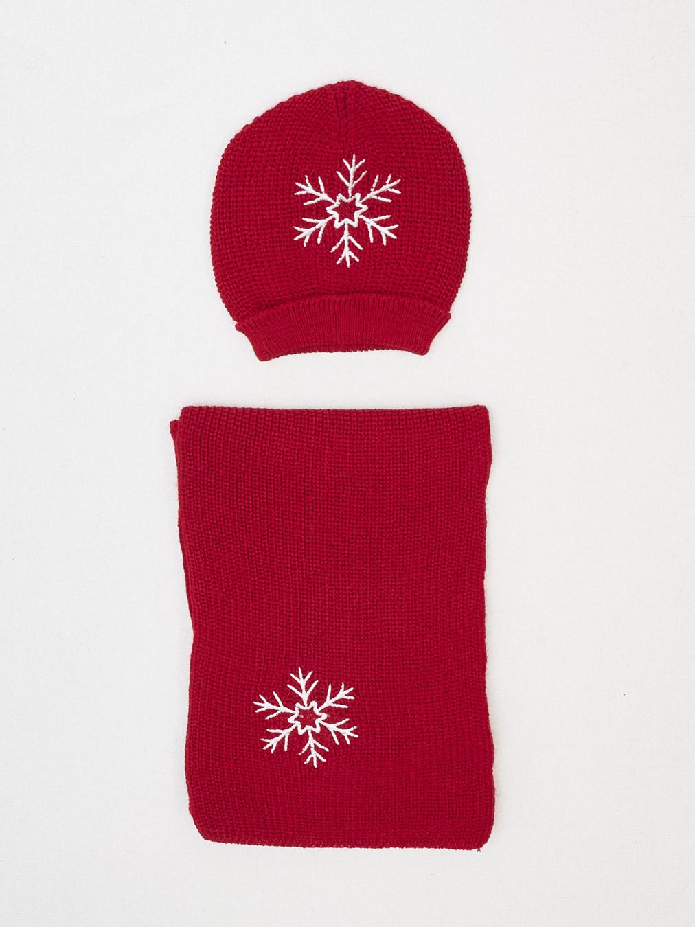 Vicolo kids set cappello e sciarpa in lana 3141SET0979 ROSSO VICOLO 