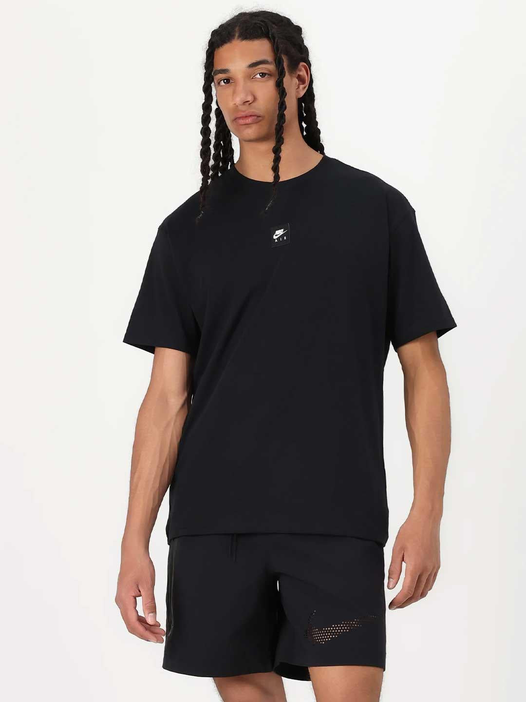 Nike t-shirt nero con multilogo sul retro HJ0726-010 NERO NIKE 