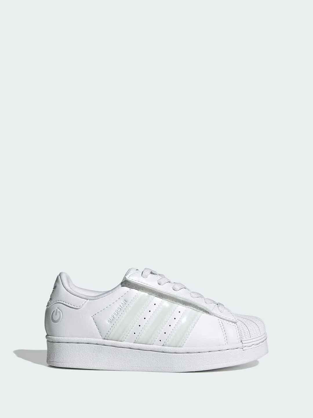 Adidas Superstar sneakers kids bianco con luci a led JQ6419 BIANCO ADIDAS 
